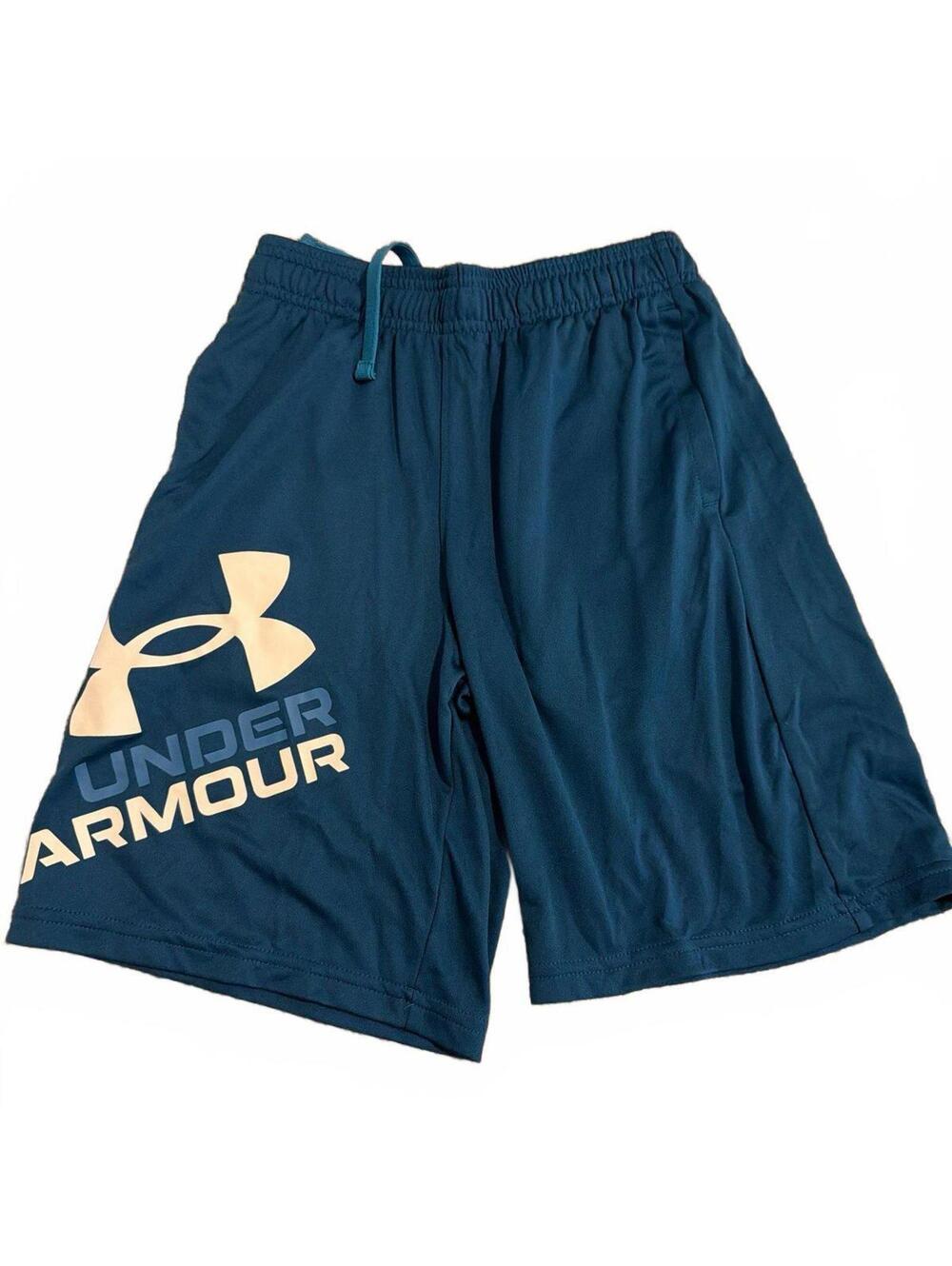 Boys Under Armour Blue Athletic Shorts Medium YMD - Lightweight Activewear